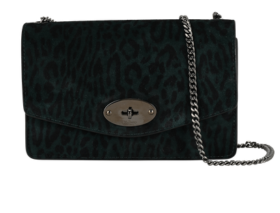 Small Darley, &pound;495, Handbags, Green, Leather/Suede, Front view